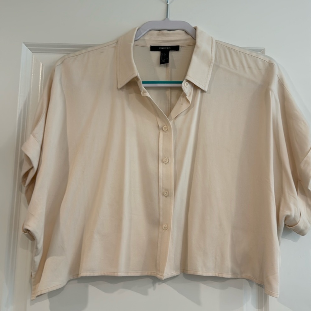 Crop button down